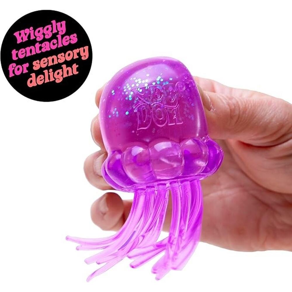 Schylling NeeDoh Jellysquish Jelly Fish Novelty Sensory Fidget Stress Relief Toy - Picture 7 of 14